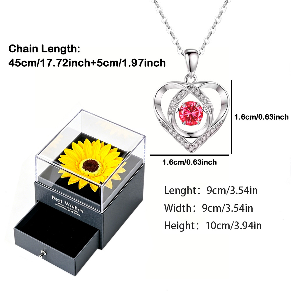 Women's Silvery Intertwined Double Heart Pendant Necklace